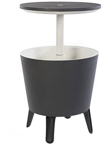 Keter Coolbar Table haute, pour cocktail, fête, jardin, anthracite