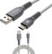 TECHGEAR [1m STRONG Braided USB C Data Sync & Charger Cable Compatible for Amazon Fire HD 8 2022 10th/12th Gen, Fire HD 10/Plus/Kids Pro 2021/2019 11th/9th Gen, Max 11, Fire 7 12th Gen tablet -Silver