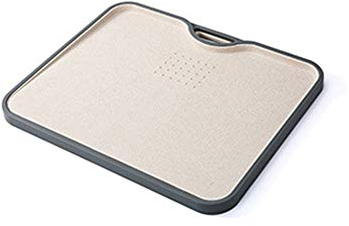 JIA Multicolor Paja de Trigo Cocina Tablas de Cortar, cocinar Material Antideslizante Grind ajo Ginge,Marrón