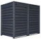 Mülltonnenbox Mülltonnenverkleidung Holz 120 L - 240 L anthrazit inkl. Rückwand vorimprägniert vormontiert Müllcontainer Mülltonnenschrank Mülltonne Hamburg (für 2 Tonnen)