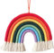 Makramee Wandteppich Regenbogen, Wandteppich, Regenbogen, Bommel,Schlafzimmer, Dekorativ, Baumwollgarn, Makramee naus 7 geflochtenen Kordel für Boho-Heimdekoration, Partyzubehör, Kinderzimmer