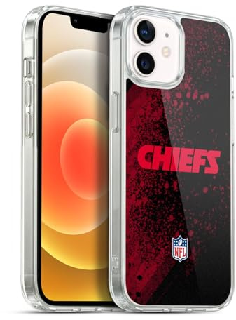 Head Case Designs Offizielle NFL Unschärfe Kansas City Chiefs Logo Gelhülle [Militärischer Schutzgrad] Kompatibel Mit Apple iPhone 12 / iPhone 12 Pro Und Kompatibel Mit MagSafe
