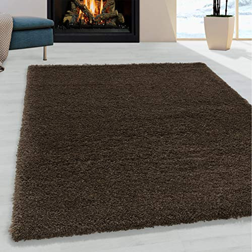 Ayyildiz Teppich FLUFFY802503500BROWN Teppiche, 80 x 250