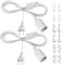 DiCUNO E27 Lampenfassung mit Schalter, E27 Lampensockel mit 2M Netzkabel und EU Stecker, für Lampenaufhängung, Pendelleuchten, Deckenlampen, DIY Projekte, Weiß, 2er-Pack