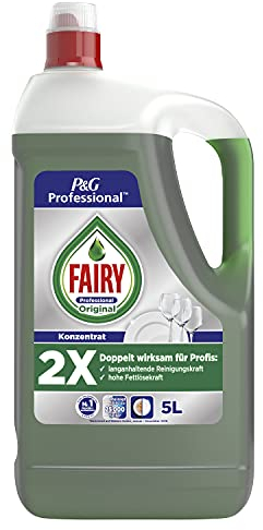 Detergente para lavavajillas profesional original Fairy, 2 x 5 litros