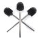 VINN DUNN Toilet Brush Set with Silicone Heads 3PK (ChromeHandle 3pk)