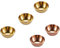 KBNIAN 5 Stücke Mini Dipschalen Edelstahl Saucenschalen Runde Saucenschälchen Sushi Dip Schüssel Gerichte Untertassen für Ketchup, Süß-sauer, Gewürze, Senf und Sojasauce - 8.3 X 3 cm