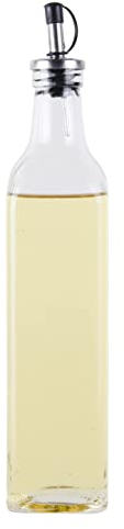 ORNAMI Glass Olive Oil Dispenser and Vinegar Cruet Bottle (500ml)