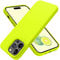 OTOFLY Compatible with iphone 14 Pro Case, Silicone Shockproof Slim Thin Phone Case for iPhone 14 Pro 6.1 inch (Fluorescent Yellow)