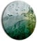 murando - runde Bilder Landschaft 40x40 cm Leinwandbild 1 tlg Kunstdruck modern Wandbilder XXL Wanddekoration Design Wand Bild Wald Berge Vögel Natur wie gemalt c-A-10017-bc-a