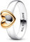 PANDORA Radiant Two-tone Sliding Heart Ring 162504C00-50