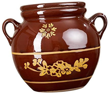 HOMSFOU 1stk Schmalz Kann Behälter Mit Deckel Fettkanister Speckfetthalter Speiseölhalter Speckfett Dose Fettbehälter Aus Porzellan Fetttopf Keramik Getreide Hohe Temperaturbeständigkeit