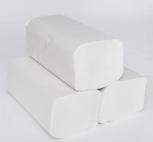 KURTT 3200 Blatt Papierhandtücher 2-lagig Soft mit Zick Zack Falz | 160 x 20 Stück | saugstarke Einmalhandtücher in Weiß 24 x 21 cm für Handtuchspender | Ideal für Gastronomie, Krankenhäuser, Praxen