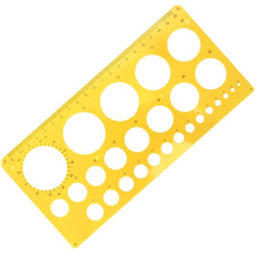 Aruicheng Kreisschablone zum Zeichnen Zeichenschablone Mit 36 Kreisen Mehrzweck Kreisschablone Kreislineal Messschablonen Circle Stencil für Büro Schule Gebäude