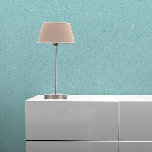 M1-No.10986 Papier peint uni non tissé Turquoise Bleu 10,05 m x 0,53 m
