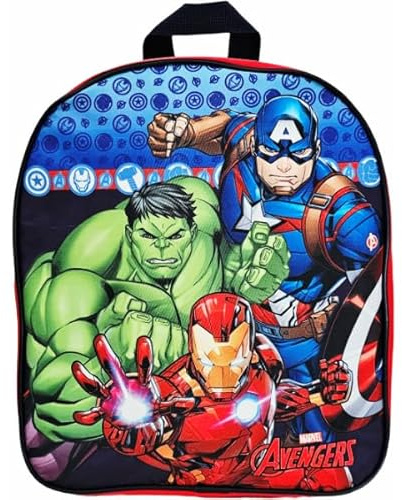 I Love Shopping Mochila 3D Deluxe para niños Bolsa en relieve de jardín de infantes Cremallera y soporte de botella de agua Talla única para Avengers Hulk