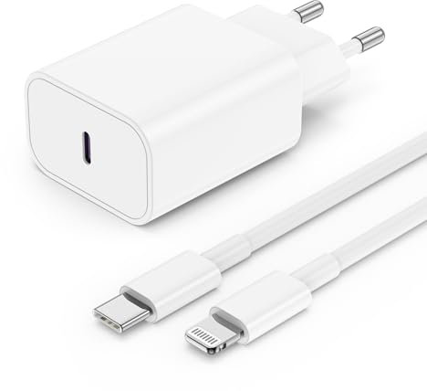 Chargeur Rapide Cable pour iPhone 14 13, Chargeur Original USB C 20W avec câble de Charge USB c vers Lightning 2m certifié Apple pour iPhone 14 13 12 11 Plus Pro Max SE XR XS X 8/7/6/se/iPad