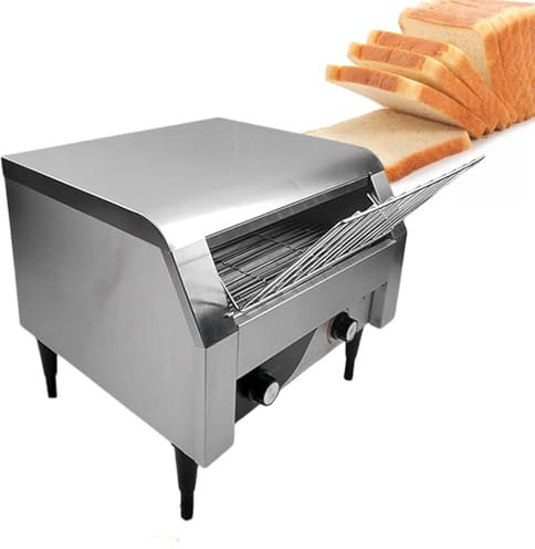 Tostadora Comercial, Tostadora Industrial Con Cinta Transportadora De 450 Rebanadas/Hora Y 2,6 Kw Para Trabajos Pesados, Horno EléCtrico De Acero Inoxidable, Para Panecillos, Croissants,220V