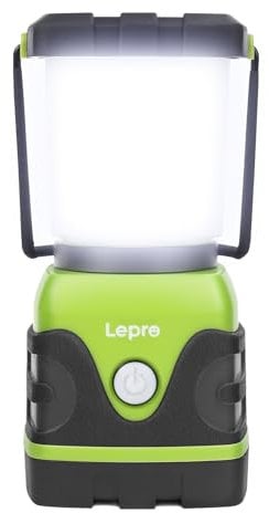 Lepro Linterna de Cámping LED, Luz de Cámping Batería, Ultra Brillante 1500 Lumen, Farol de Cámping 4 Modos y Regulable, Impermable IPX4, Luz de Emergencia para Senderismo, Pesca, Tienda de Campaña