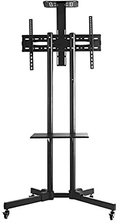 IATUPKE TV Mount, Wall-Mounted Monitor Stand 32-65 inch TV Floor Black Rack, Adjustable Lifting 3 Vertical Movement Monitor Stand