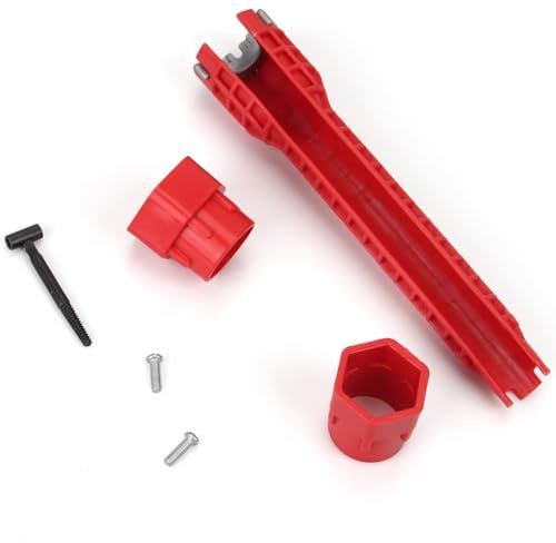 BRITECO 1 Set Basin Wrench, 8-in-1 Tap Spanner, Multi-Functional Faucet & Sink Installer Tool for Tight Spaces - Adjustable, Durable Plumbing Tool for Bathroom, Kitchen & Commercial Use