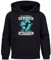 MoonWorks® Kinder Hoodie Jungen Handball Sport Hobby Spruch Zur Schule gezwungen Geschenk Handballspieler schwarz 140