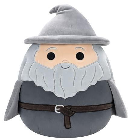 Squishmallows SQWB00314 - Der Herr der Ringe Gandalf 25 cm, offizielles Jazwares Plüsch, superweiches Kuscheltier