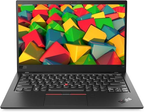 Lenovo ThinkPad X1 Carbon Gen 8 Ultrabook, 14-Inch FHD, Intel Core i7-10510U, 16GB RAM, 512GB SSD, US Keyboard, Win 10 Pro (Renewed)