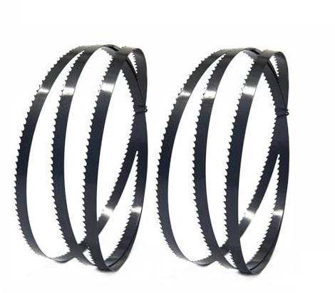 GeOinQL Metall-Bandsäge, 2 Stück 6 TPI Bandsägeblätter, 1/4 Zoll 6 mm breite Säge for die Holzbearbeitung, Holzschneidewerkzeug for Schneiden von Holz, Kunststoff, organischem Glas(1826x6.35x0.35mm)