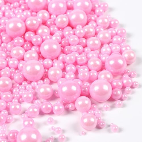 Edible Sprinkles 100g | Edible Sprinkles for Cake Decorating, Cookies & Cupcakes | Edible Mother's Day Heart Sprinkles for Wedding, Birthday & Dessert Toppers (Pink Pearl)