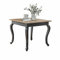 Loberon Tisch Plaish, Ausziehbare Tischplatte, Nostalgischer Stil, mit Antik-Finish, Esstisch, Esszimmertisch, Tannenholz, Pappelholz, schwarz/braun