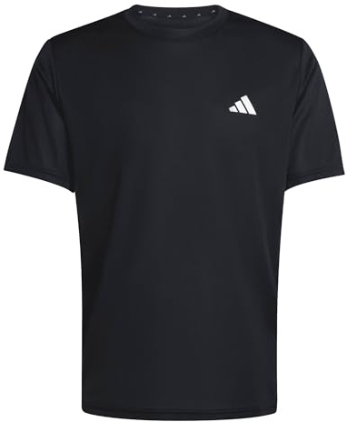 adidas Herren Workout Essentials Base 3-Stripes Shirt, Black/White, 3XL Tall