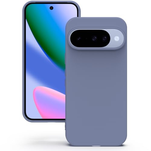 YATWIN Hülle für Google Pixel 10/10 Pro, Silikon Handyhülle mit Futter, 1mm Kamera und Displayschutz, Dünn & Leicht, Anti Kratzer Case, Lavendelgrau