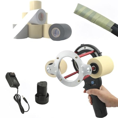 Air Conditioning Tape Winding Machine, 27W Electric Tape Wrapping Machine, 7cm Air Conditioning Pipe Power Tools, Suitable for AC Copper Pipes, Insulation Wool and Polishing Rod
