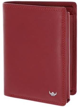 Golden Head Leder Geldbörse Polo RFID Protect Kombischeintasche mit Riegel 1458 Rot dunkelrot