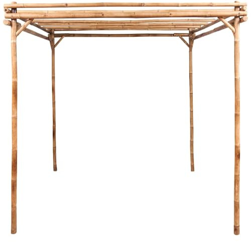Vopese Pergola Bambus 170×170×220 cm Der Pavillon Wird für Familien- und Freundestreffen und Feierlichkeiten genutzt. 49296