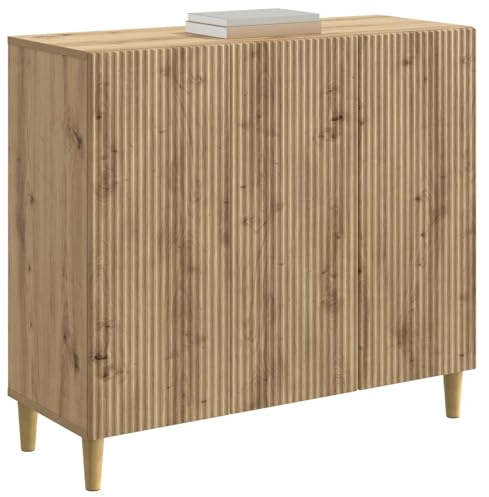 vidaXL Sideboard Artisan-Eiche 89 x 34,5 x 80 cm Holzwerkstoff