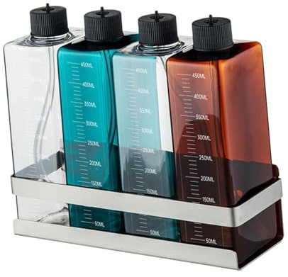 Pugermering Lot de 4 Flacons de Titrage pour Pompe Doseuse D'aquarium, en Polypropylène, Portables, Adaptés Aux Laboratoires et Aux écoles, B