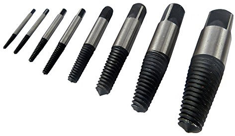 Jeu d'extracteurs de vis 4mm 8pc-24mm boulon endommagé extracteur de goujons Set Kit Remover