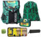 Familando Ninjago Schulranzen Set Jungen – Mit gefüllter Federmappe und Turnbeutel – Ergonomisch Stabil 790g leicht 16L Volumen – Brustgurt Reflektoren Regenschutz – Komplettset 1. Klasse Grundschule