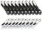 culiclean Pince a Linge Fleur – Pinces à Linge – Epingle a Linge – Fabriqué en France – 80mm x 15mm – Noir-Blanc/Blanc-Noir – Lot de 20 Pièces
