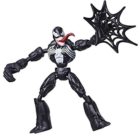 Hasbro E7689 Marvel SpiderMan Biegbare und Bewegliche Venom ActionFigur, 15 cm große Bewegliche Figur, enthält NetzAccessoire, für Kinder ab 6 Jahren