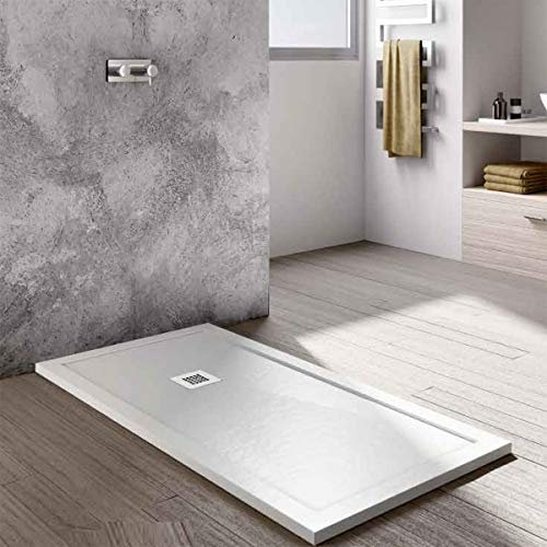 Piatto Doccia Eco Stone City 70X100 Bianco Slim H3,5cm CERAMICHEMIRANDA