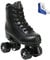 XUDREZ Rollschuh-Schuhe für Damen und Herren PU-Leder High-Top Zweireihige Rollschuhe für Anfänger, professionelle Indoor-Outdoor-Rollschuhe mit Schuhtasche (schwarzes Rad, 45)