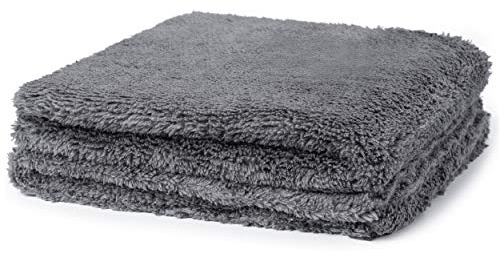 Carbigo 2X Chiffons de Nettoyage de Voiture en Microfibre de Haute Qualité sans Sec idéal pour Le Nettoyage des Voitures et des Motos - Chiffon en Microfibre 40X40cm de 40 g/m2