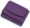 FORRICA Portefeuille Femme Petit Blocage RFID Porte Monnaie Cuir Vachette Léger Compact Porte Cartes Portefeuilles Filles Poche à Monnaie Violet