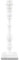 Home Sweet Home Pied de lampe de table moderne Woodi pour abat-jour | luminaire | 12/12/38cm | Blanc | pied de lampe de table en bois | E27 | pour abat-jour | abat-jour max.35cm