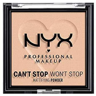 NYX Professional Makeup Can't Stop Won't Stop Mattifying Powder, Matte Finish, Farbton: Light Medium