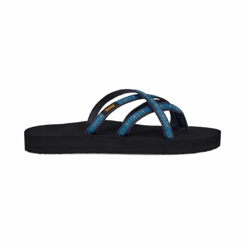 Teva Olowahu Flip-Flop für Damen, Flower Loom Marineblau, 40 EU