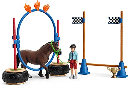 SCHLEICH 42482n Spielset Pony Agility Rennen